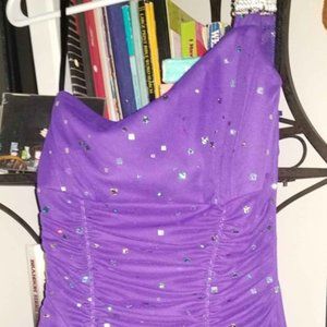 Handmade Recycled Purple Dress